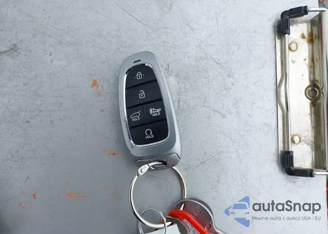 2023 Hyundai Santa Fe Hybrid Blue from USA, damaged, VIN 5NMS2DA18PH009010